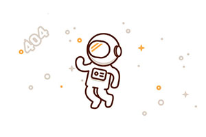 html5 svg太空人404动画模板