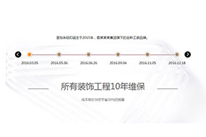 jQuery公司发展历程时间轴代码