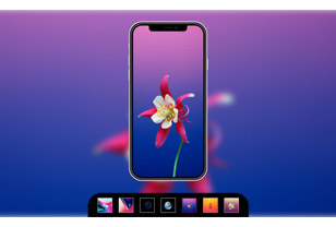 CSS3绘制iPhoneX手机墙纸切换特效