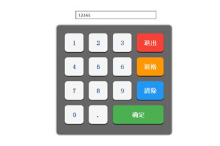 jQuery虚拟数字键盘按键输入代码