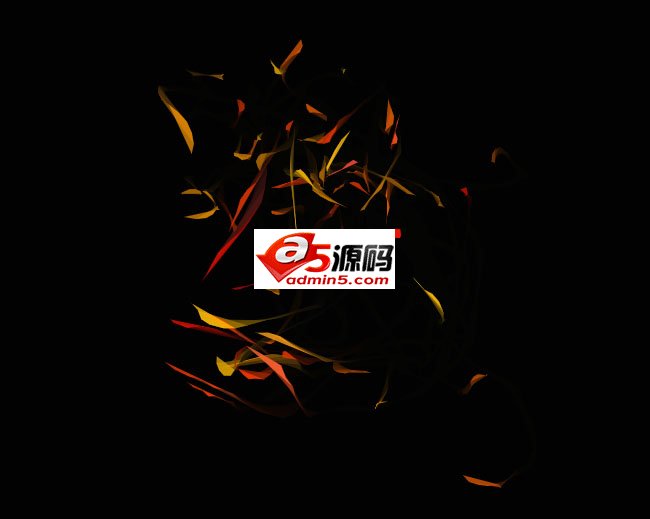 HTML5 Canvas火焰四溅动画特效