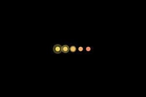 纯CSS3圆点发光加载动画特效