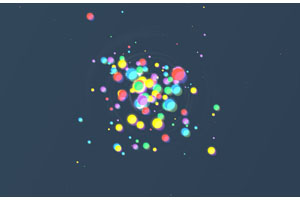 H5点击网页彩色粒子爆炸特效
