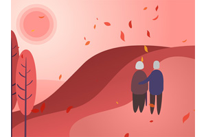 HTML5 SVG老人温馨场景动画特效