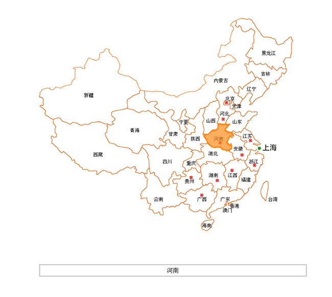  jQuery选中城市高亮显示代码