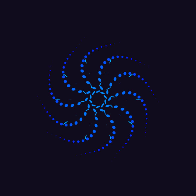  CSS3蓝色粒子线条动画特效