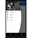 Android 设计支持库中带曲线边缘的导航视图