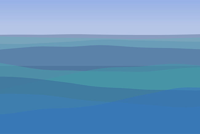  HTML5 Canvas海水波浪动画特效