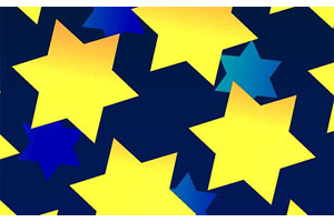 HTML5 Canvas星星变形旋转动画
