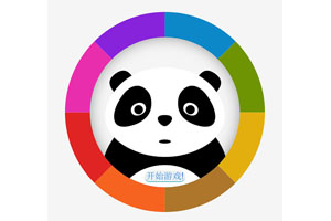 HTML5 SVG熊猫眼睛转动特效