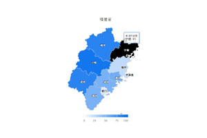 HTML5 SVG福建省地图代码