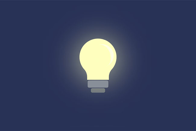  纯CSS3发光的灯泡特效