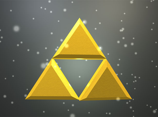  黄金三角形3d立体动画特效