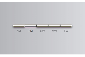 收音机金属按钮CSS3特效