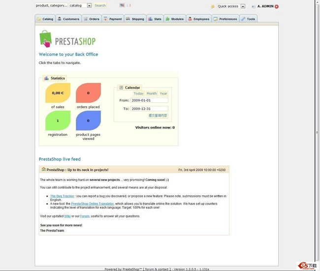  PrestaShop 开源网店系统