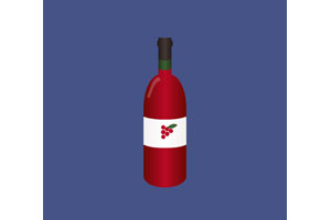 纯CSS3绘制卡通红酒瓶特效