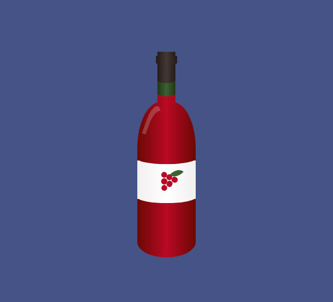 纯CSS3绘制卡通红酒瓶特效