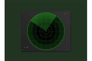CSS3科技雷达扫描动画特效