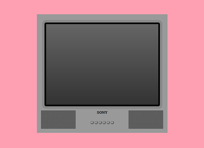  复古的旧电视机CSS3特效