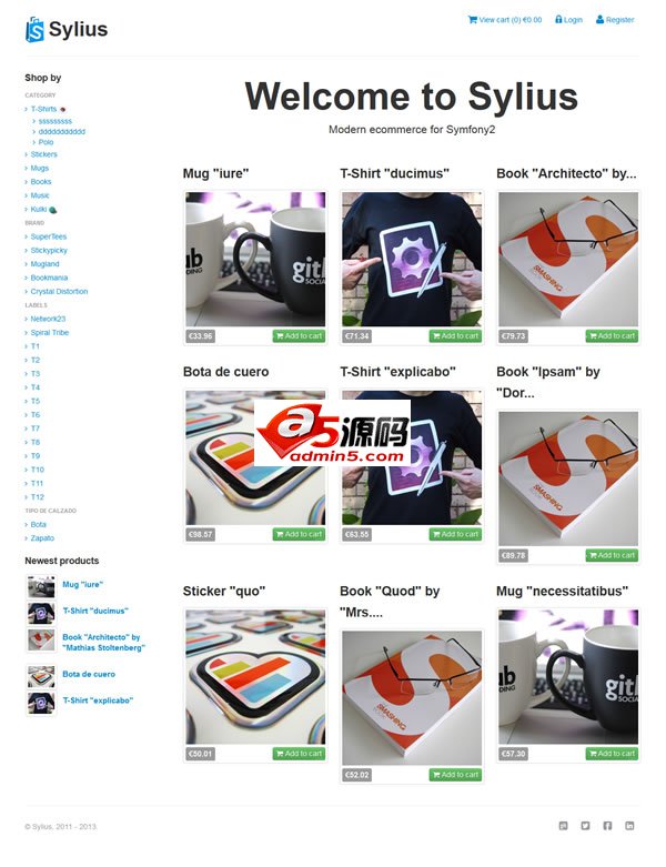 Sylius开源电子商务平台